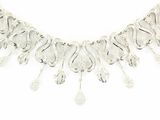 an image of a silver necklace on a white background