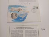 a piece of paper with a picture of a plane on it