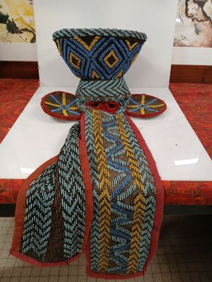 CAMEROUN (Bamileke) Masque éléphant de cérémonie, décoratif,…