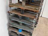 a stack of wooden pallets stacked on top of each other