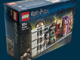 a box with a lego harry potter set in it