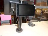 an image of a desk with a monitor on it
