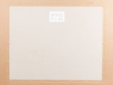 an image of a picture of a white square with a brown border