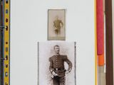 an old photo of a man in uniform on the cover of a book
