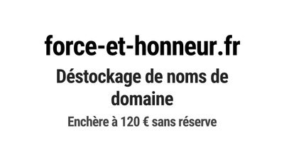 Nom de domaine force-et-honneur.