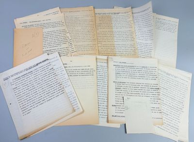 a lot of papers that are on a table
