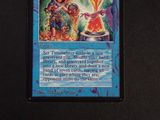 an image of a card with a picture of a man holding a sword