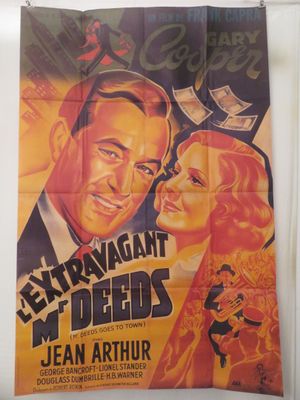 une affiche du film « Extravagant Deers », avec Jean Arthur