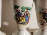 three cups that are sitting on a tray