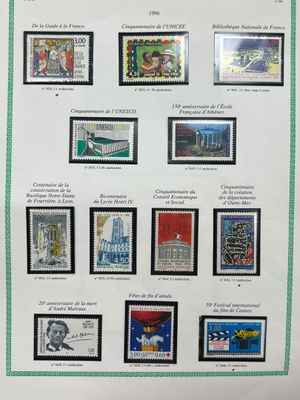 Collection de timbres de France en 7 volumes N°3 à 6C :