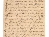 une lettre écrite à l'encre noire sur une feuille de papier