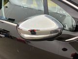 a close up of a car ' s side view mirror