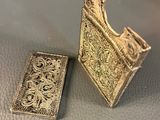 pair of antique silver plated cigarette lighters