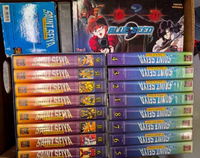 beaucoup de DVD sur une étagère dans un magasin