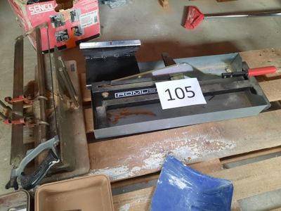 Guillotine ROMUS Scie à coupe d'onglet manuelle, mauvais éta… - Photo 1