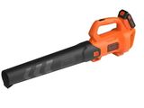 a black and decker leaf blower with a black handle