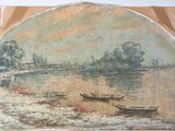 a picture of a painting on the wall of a room