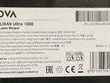 a close up of the back of a mova laptop