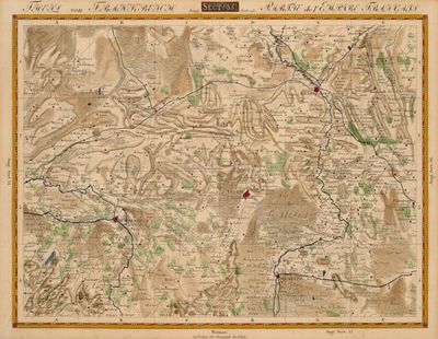 une vieille carte de la ville de New York, de l'État de New York et de New York