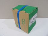 a green box with a blue ribbon on top of it