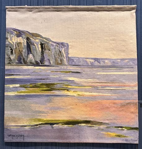 Patrick WARAVKA (né 1942). « Paysage maritime ». Tapisserie d’Aub...