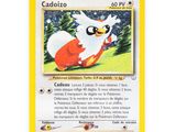 a close up of a pokemon card on a white surface