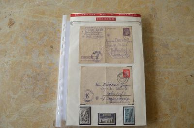 Lot de 2 lettres, oblitérations Camp de déportation Oranienb…
