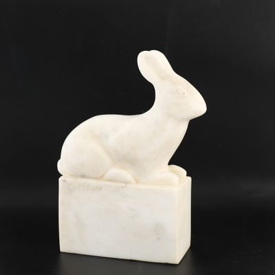 SCULPTURE "LAPIN" de François POMPON (1855-1933)