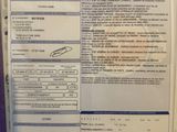 a close up of a document with a barcode on it