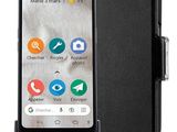 vue arrière d'un Samsung S9 noir posé sur une station de recharge