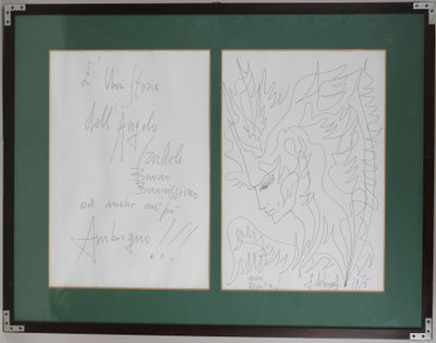 École Italienne du XXe. Tête d'ange.