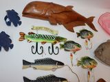 many different types of fish that are on the table