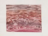a picture of a painting of waves on the water