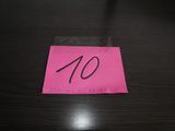 a pink post it note with the number 10 on it