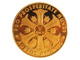 l'image d'une pièce d'or portant une croix