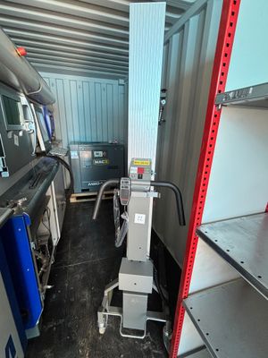 an image of a truck that is parked in a storage area