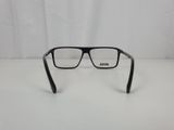 a close up of a pair of glasses on a white surface