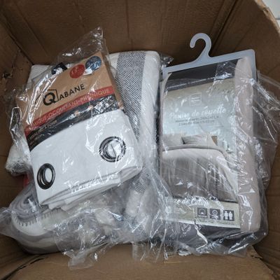 a cardboard box that has some items in it