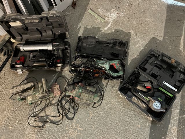 Lot de 5 électroportatifs : PARKSIDE et SCHEPPACH, filaire et sur...