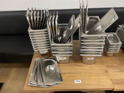 a table with a lot of silverware on it