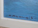 a picture of a painting on the wall of a house