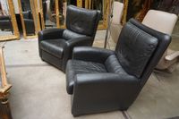 DURLET - ensemble de salon trois pièces en cuir noir - prése… (photo 5)