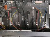 a computer board with many wires and wires attached to it