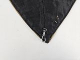 a heart shaped piece of cloth with a zipper on it