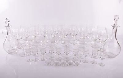 Ensemble de verres à pied comprenant :