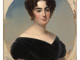 portrait of a young woman in a black dress