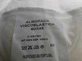 a close up of a label on a pillow