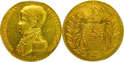 une pièce d'or portant l'image d'un homme et d'une femme