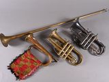 three different types of musical instruments on a table