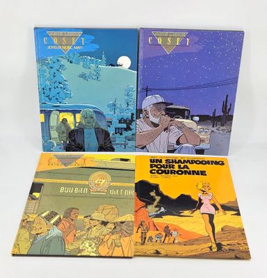 deux livres posés sur une surface blanche, avec l'image d'un homme à cheval